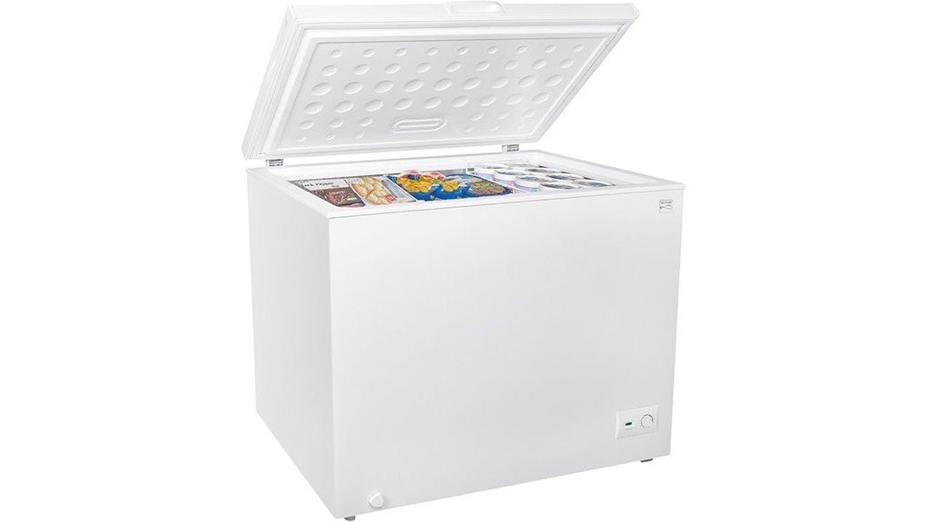 spacious and efficient freezer