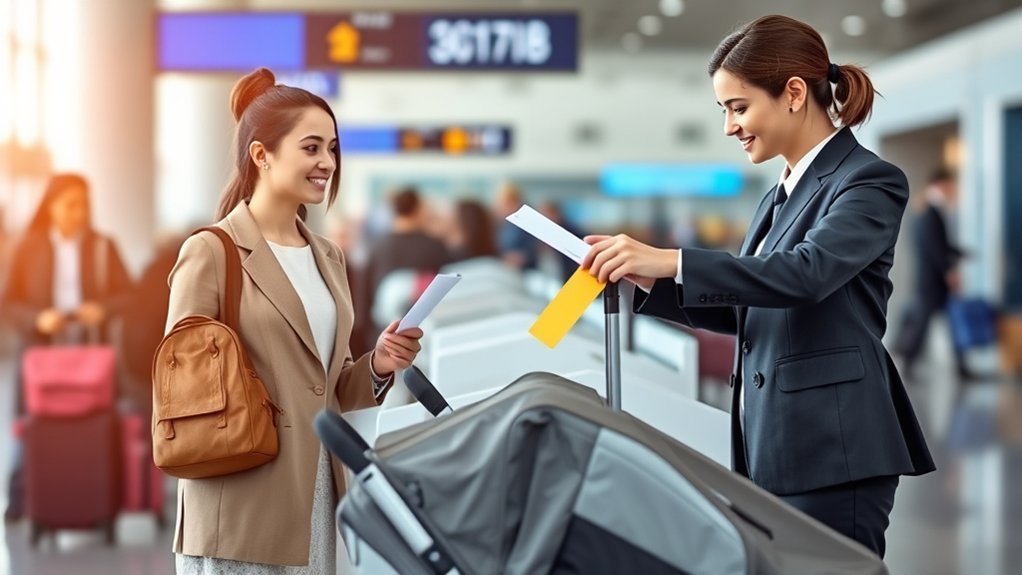 stroller baggage check guidelines