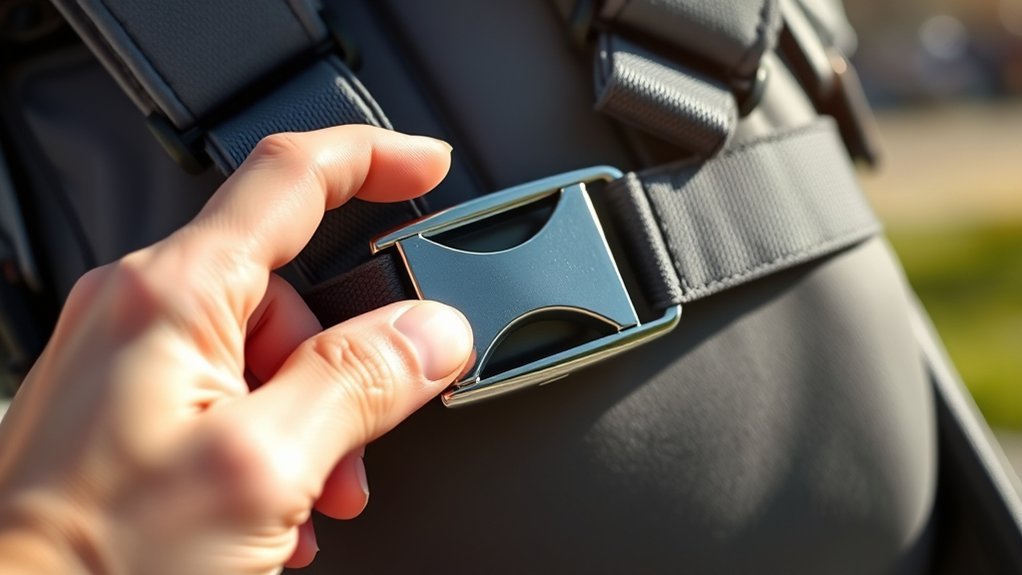 stroller buckle safety tips