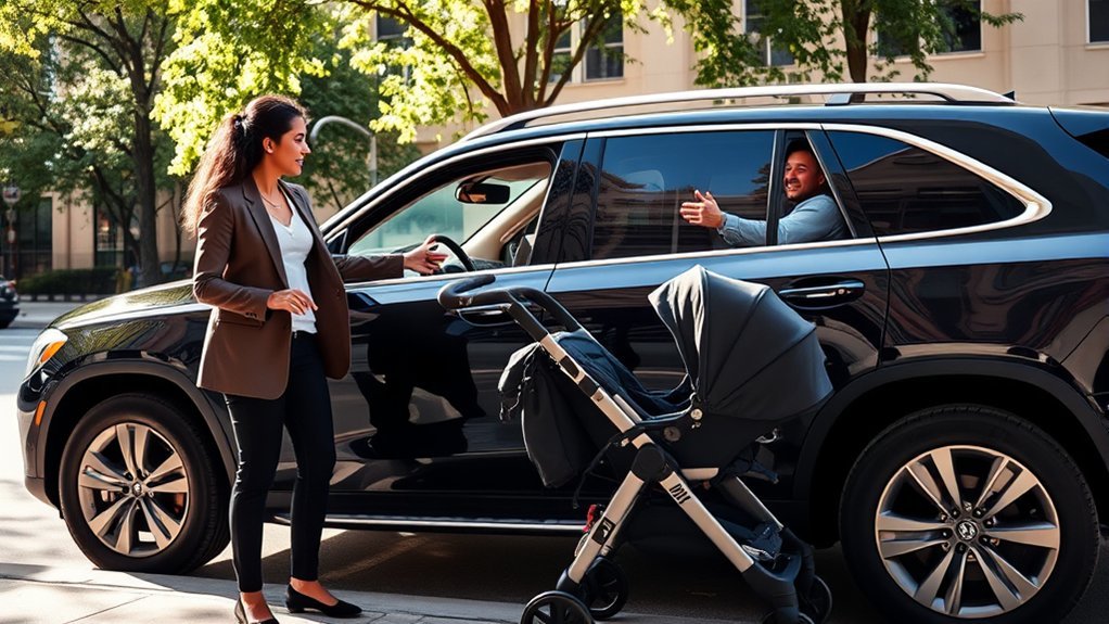 stroller communication for rides