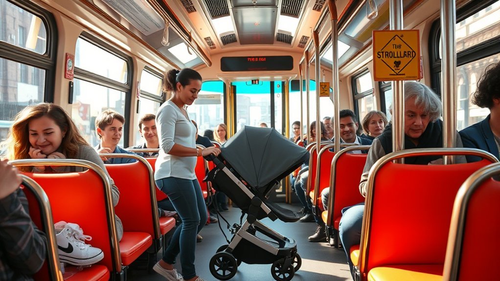 stroller etiquette on transportation