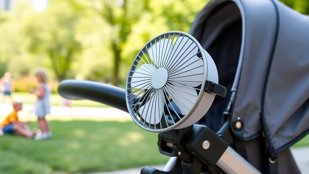 stroller fan safety features