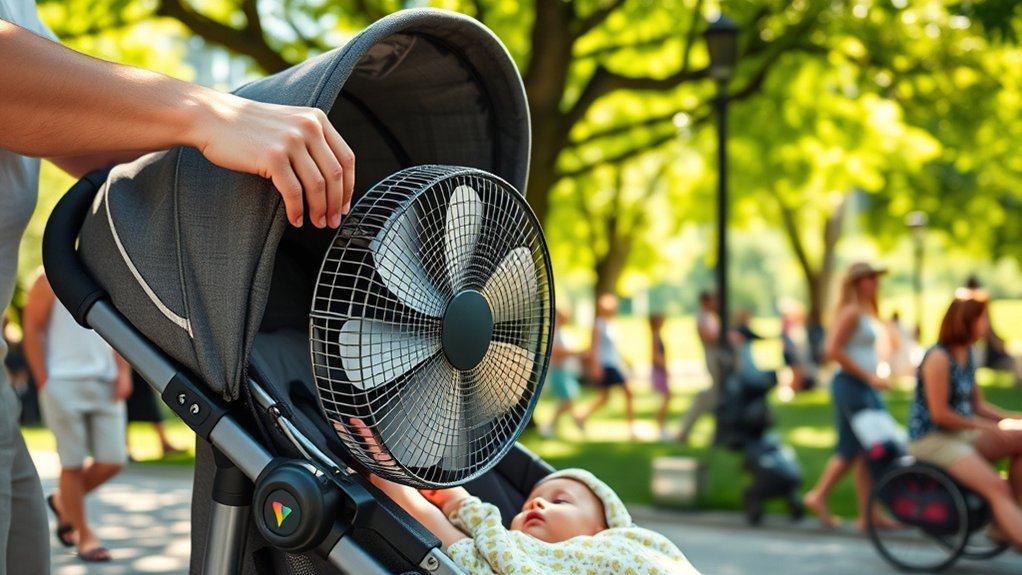 stroller fan safety tips