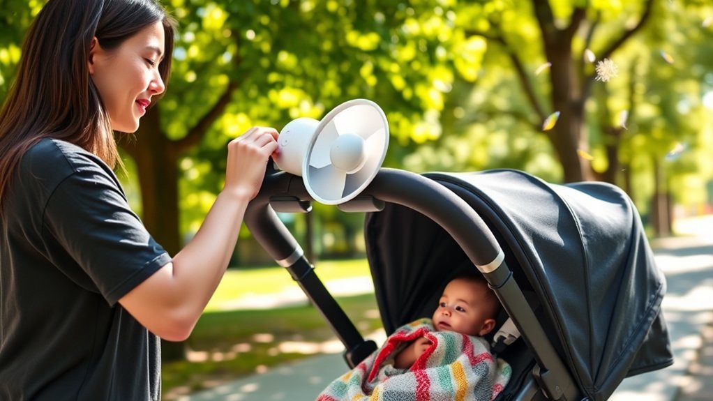 stroller fan safety tips