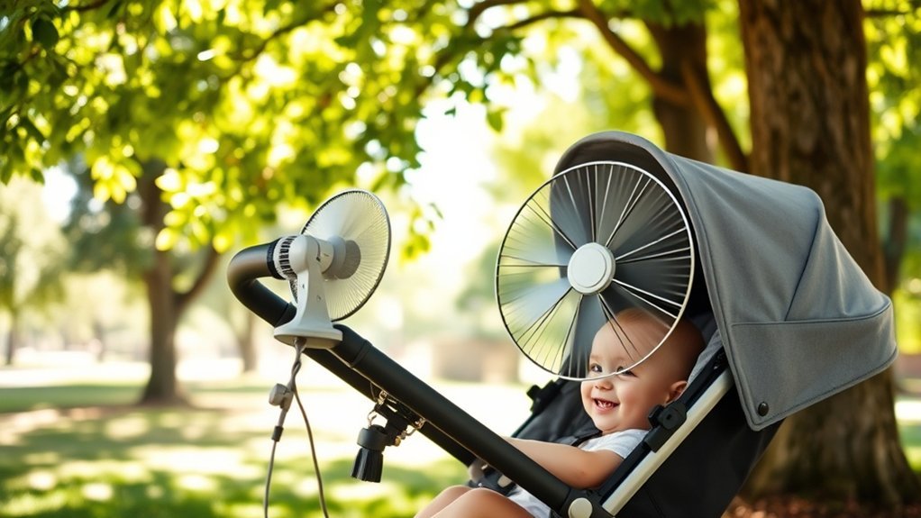 stroller fans ensure baby comfort