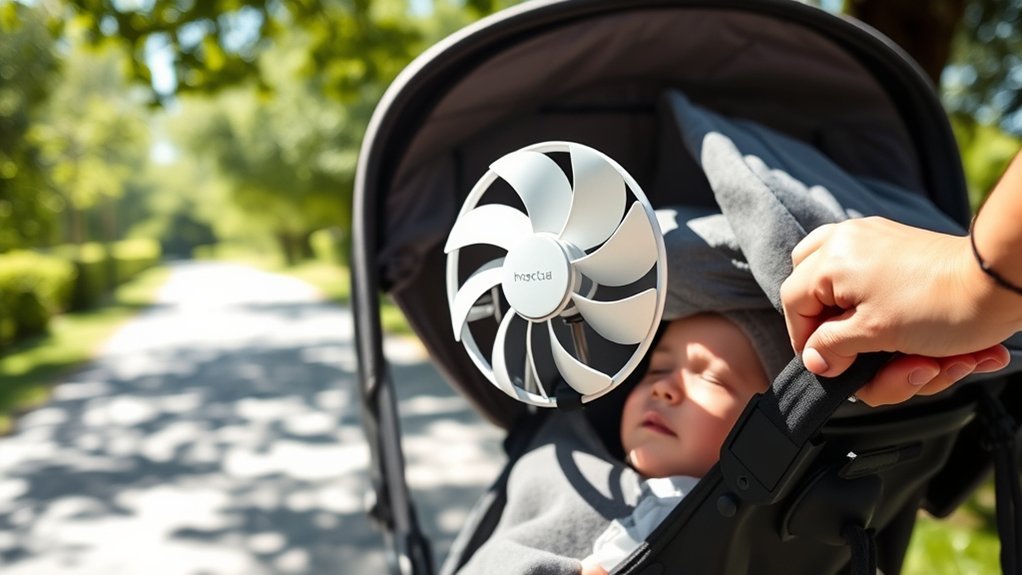 stroller fans ensure baby comfort