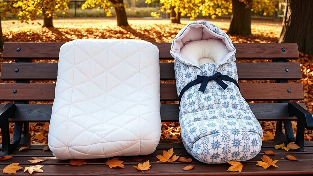 stroller footmuff versus bunting bag