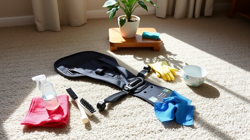 stroller harness cleaning supplies