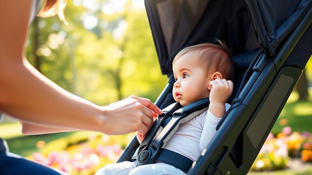 stroller harness safety guidelines