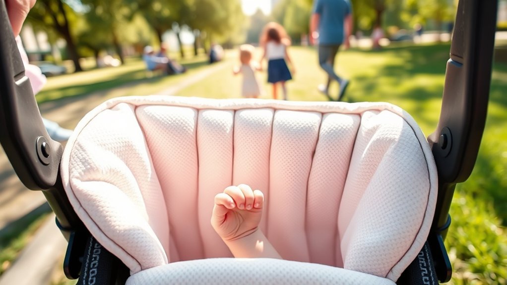 stroller inserts enhance infant comfort