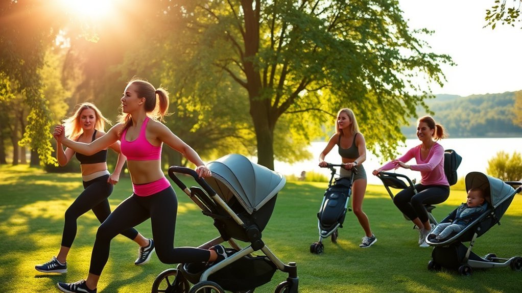 stroller lunges for fitness