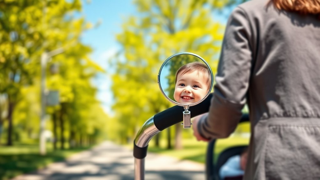 stroller mirrors enhance child safety