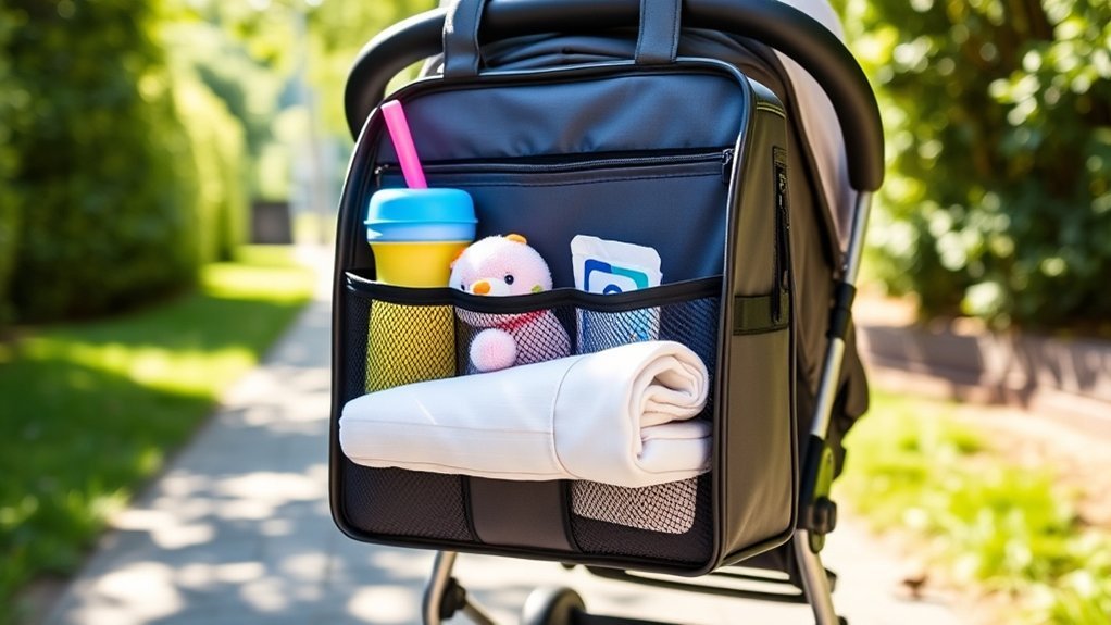 stroller organiser packing essentials