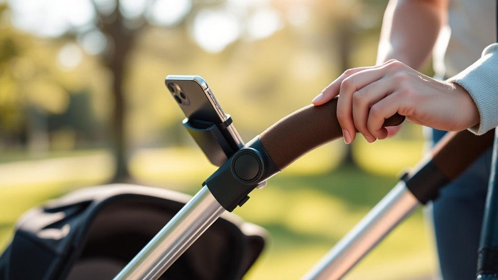 stroller phone holder options