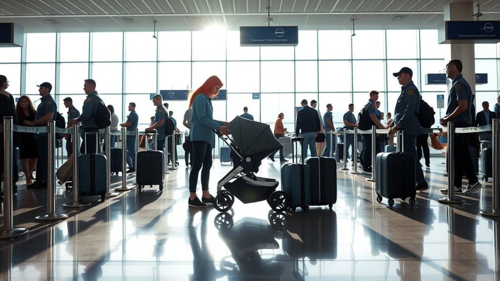 stroller preparation for screening