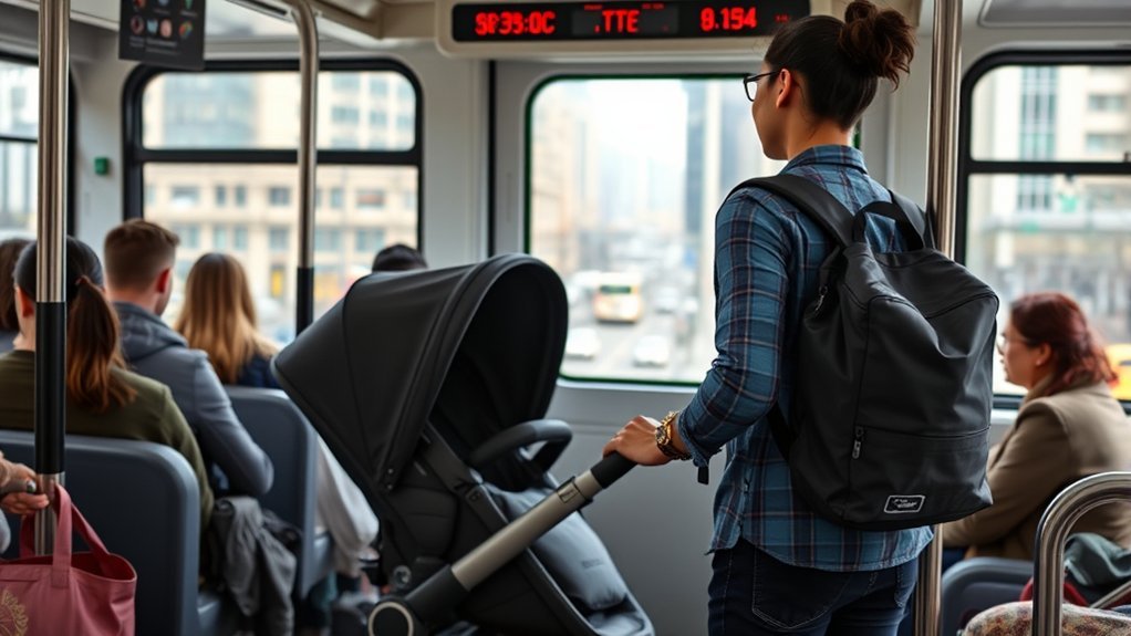 stroller preparation for transit