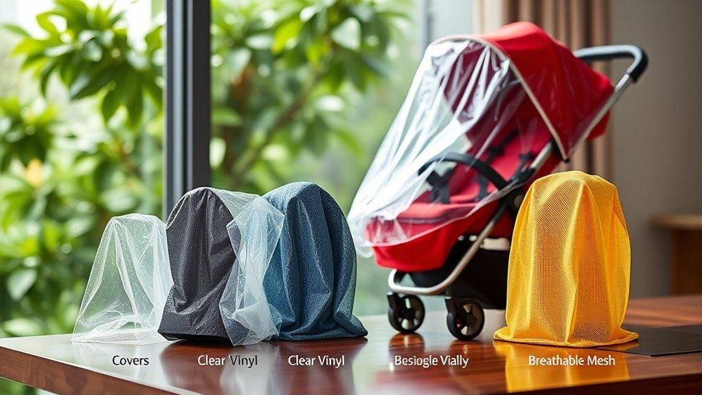 stroller rain cover options