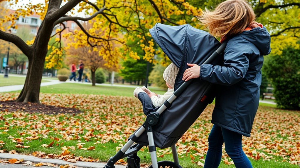 stroller safety in wind