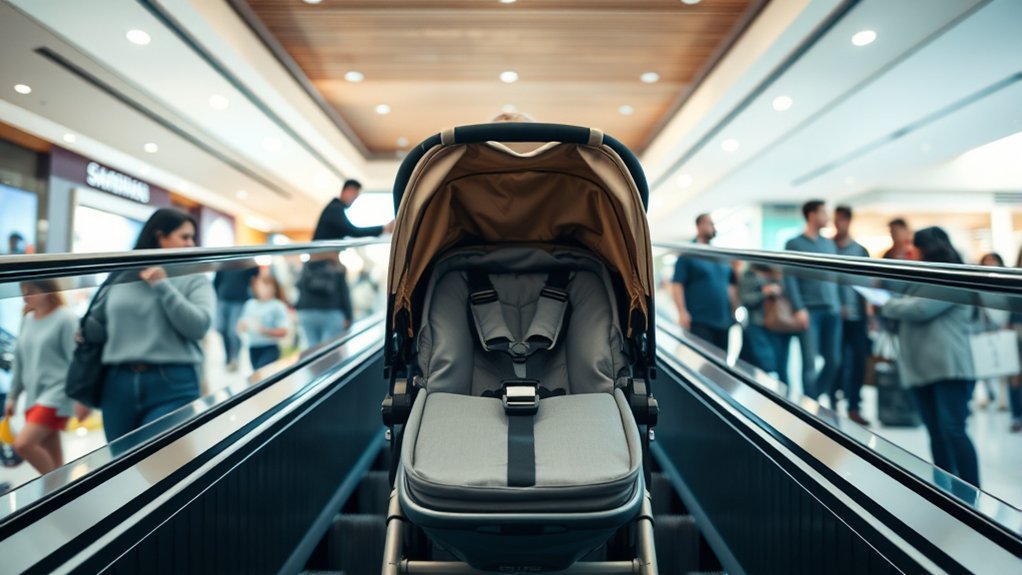 stroller safety on escalators