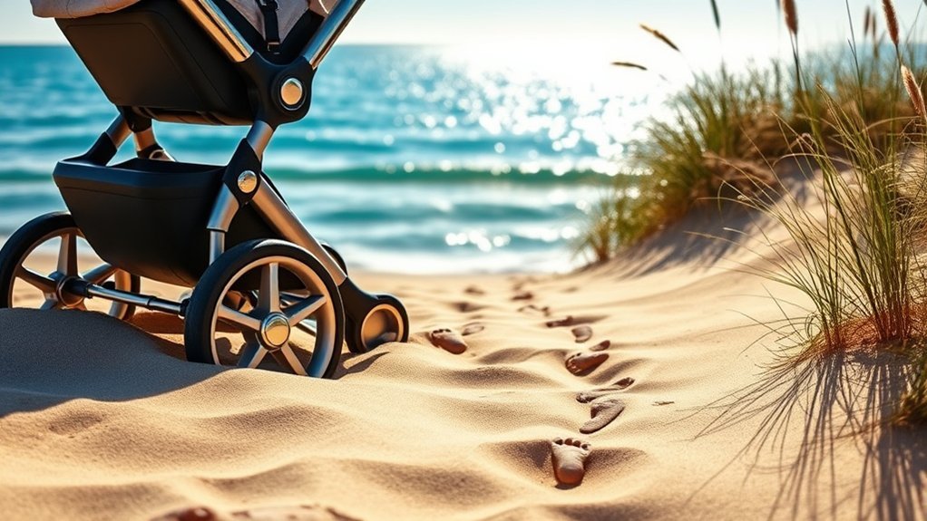 stroller sand navigation tips