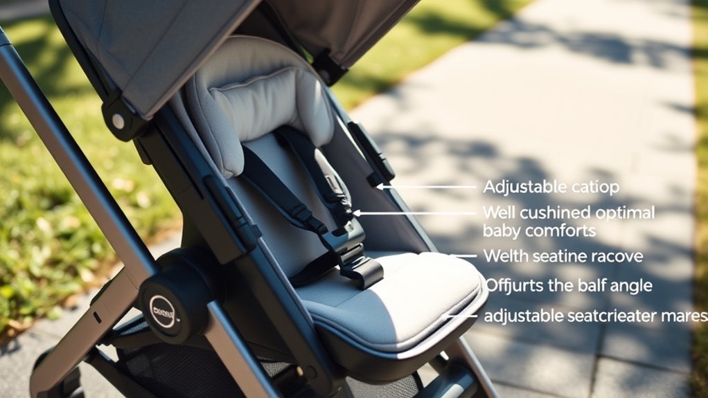 stroller seat angle adjustments