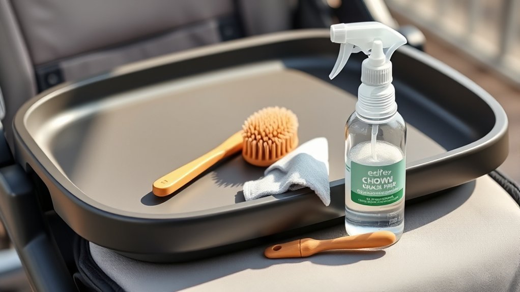 stroller snack tray maintenance