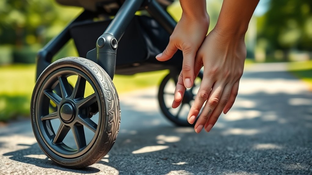 stroller steering adjustment tips
