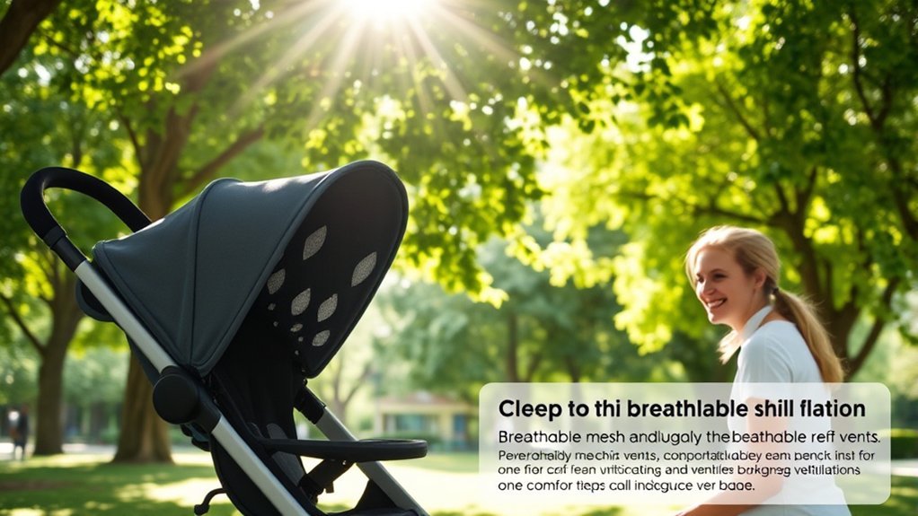 stroller ventilation ensures comfort