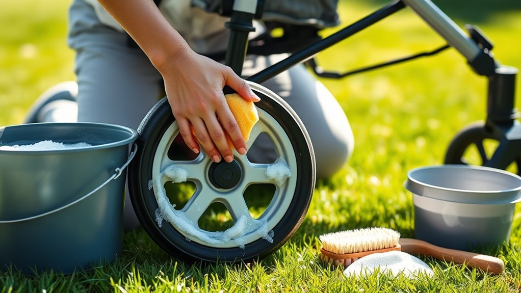 stroller wheel maintenance routine