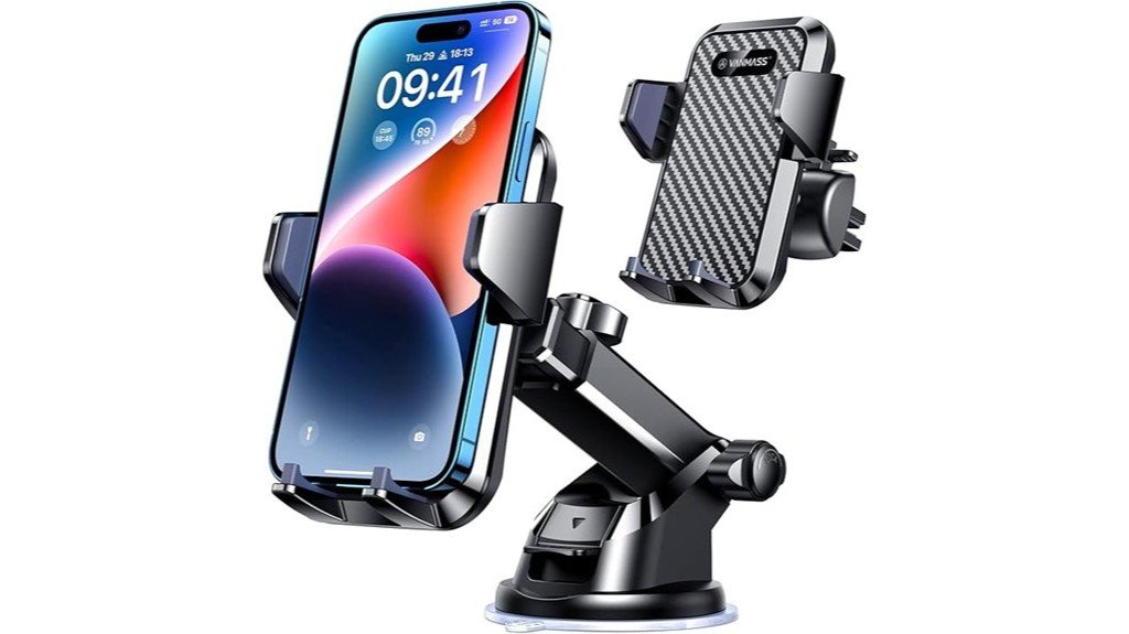 strong suction phone mount