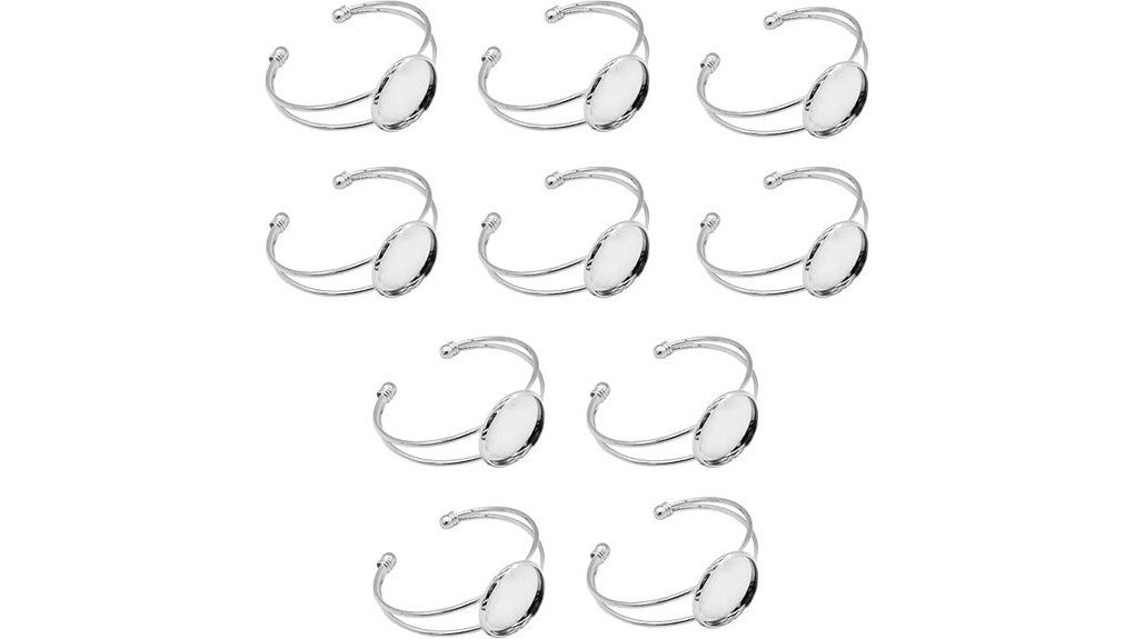 stylish bezel tray bangle