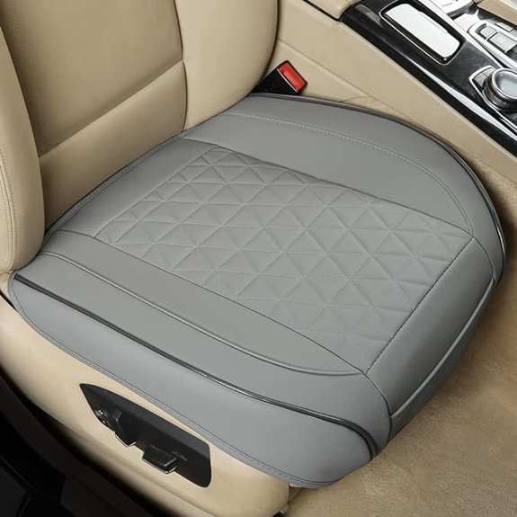 Black Panther Faux Leather Front Car Seat Cover