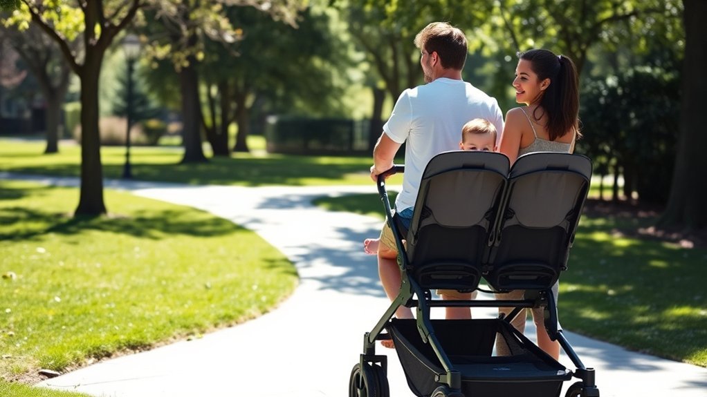 tandem stroller seating arrangement