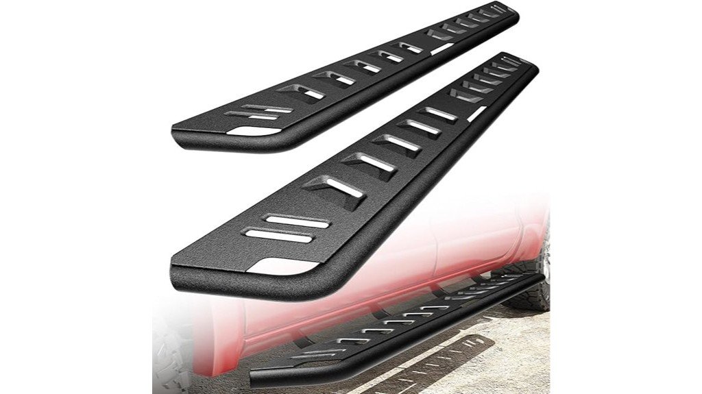 textured black running board