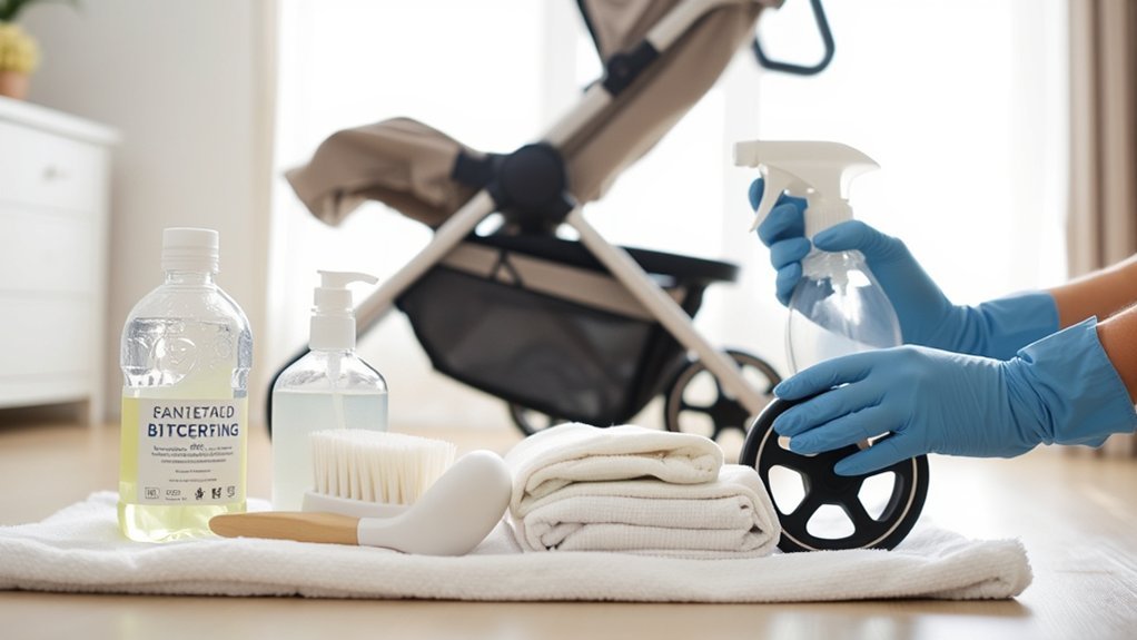 thoroughly prepare stroller cleaning