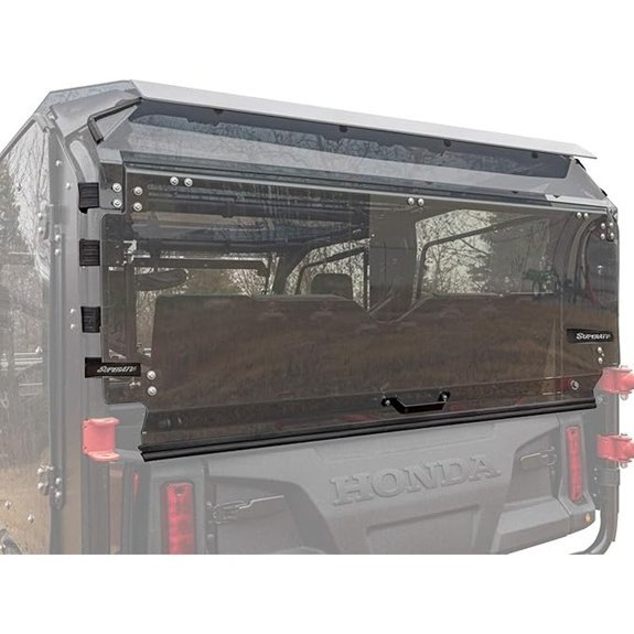 SuperATV Tinted Rear Windshield for Honda Pioneer 1000-5