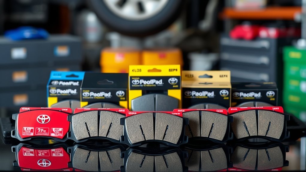 top brake pads for toyota