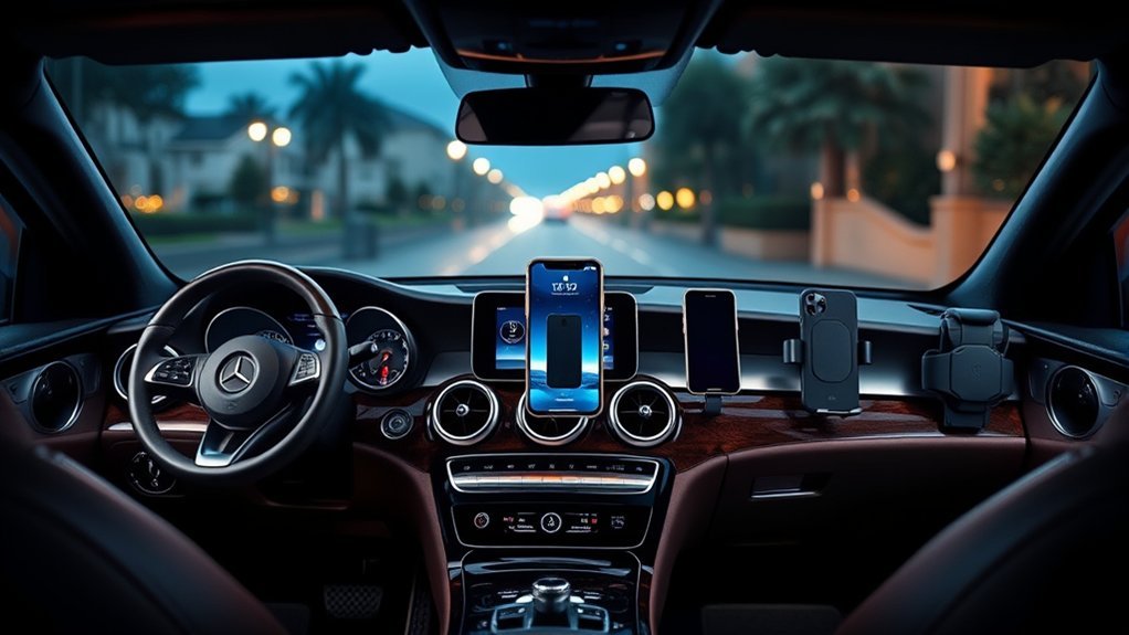 top mercedes glc phone holders