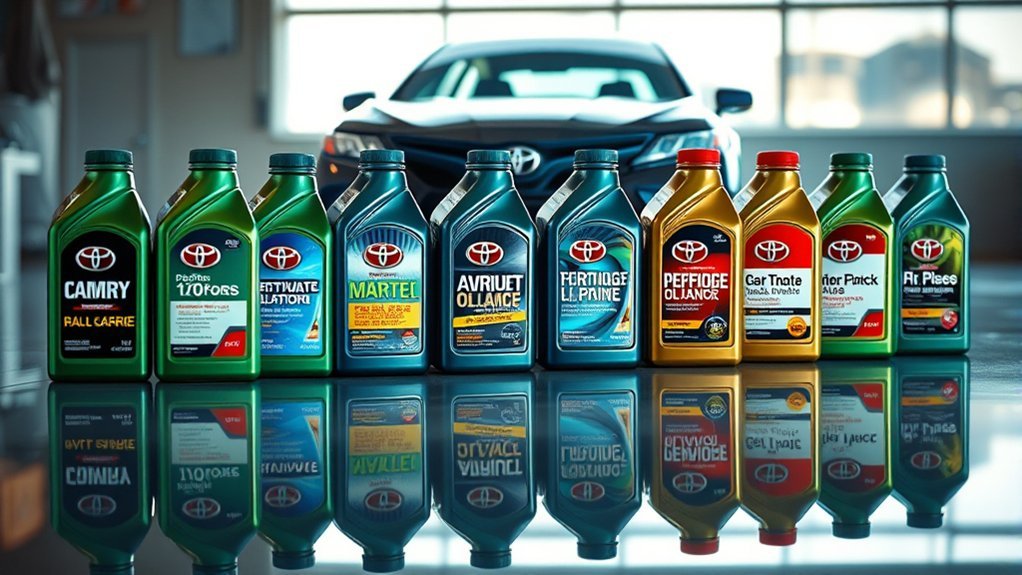 top oil choices toyota camry