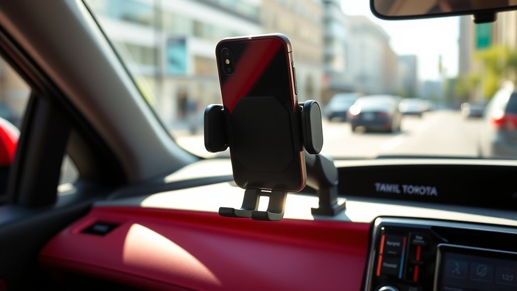 top phone mount yaris