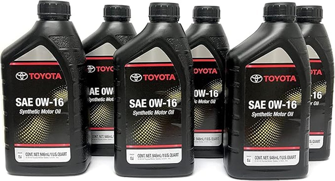 toyota 0w16 synthetic oil