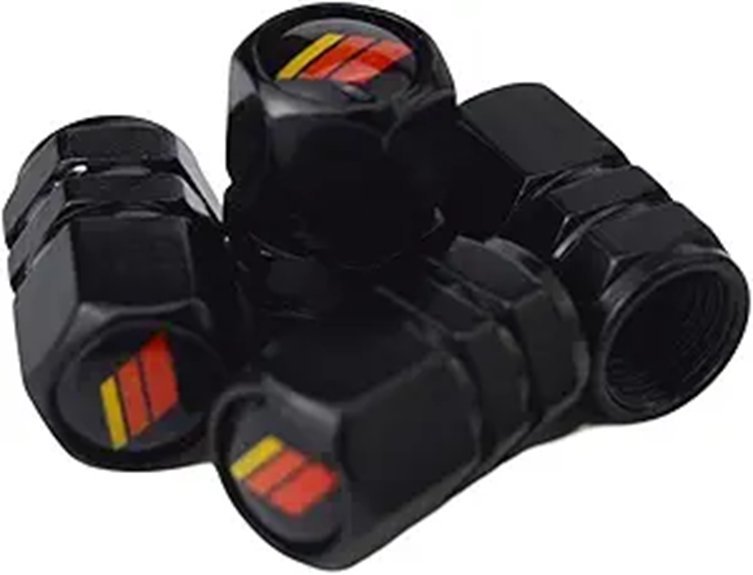 Racing Stripes Tire Valve Stem Caps for Toyota