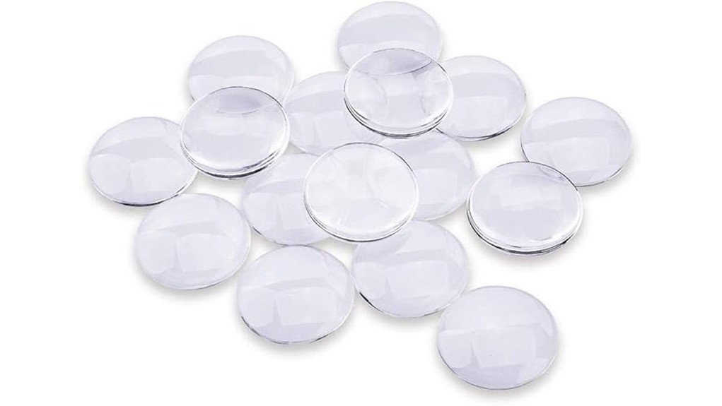 transparent glass cabochons review