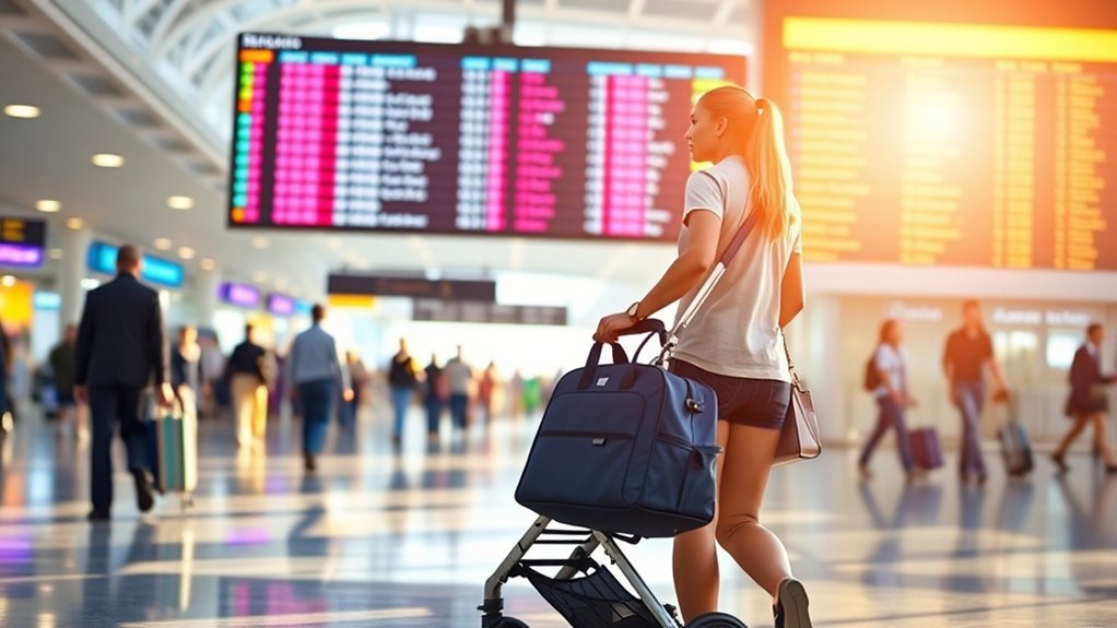 traveling solo with stroller