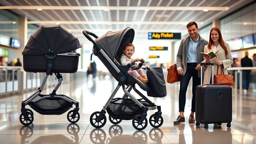 traveling with baby gear