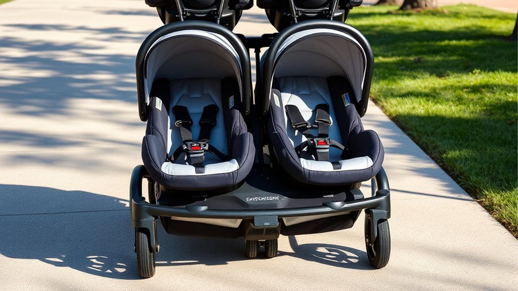twin stroller essential features