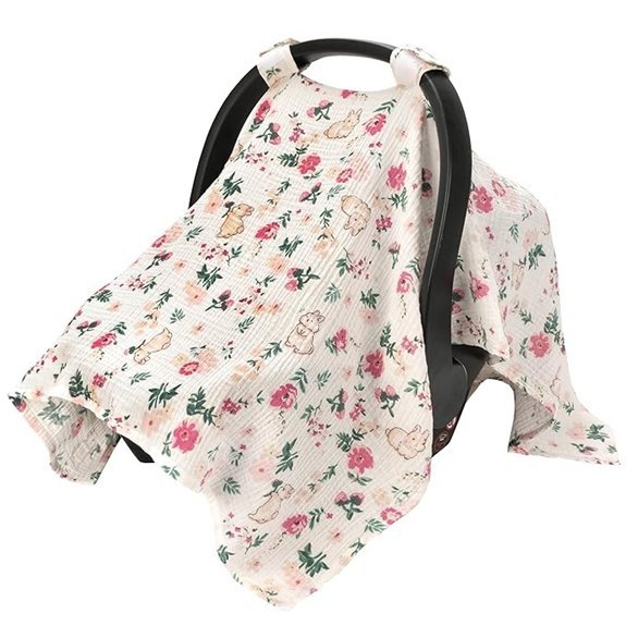 SERAPHY Muslin Cotton Universal Baby Car Seat Cover