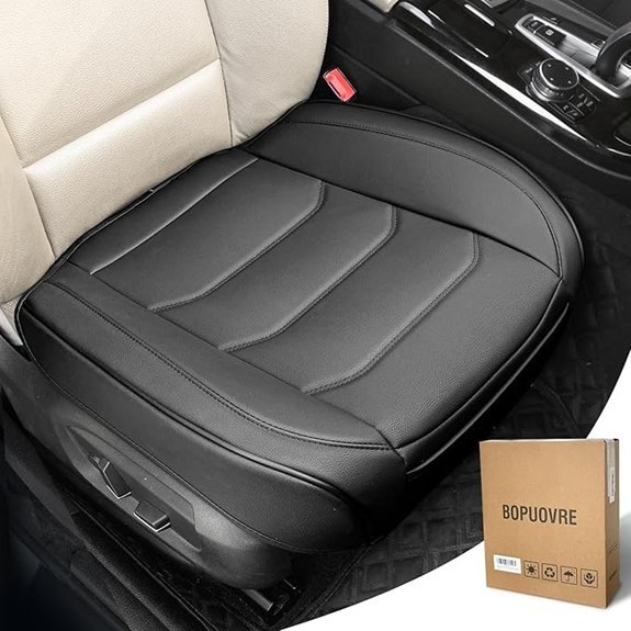 Universal PU Leather Car Seat Cover with Storage Pocket