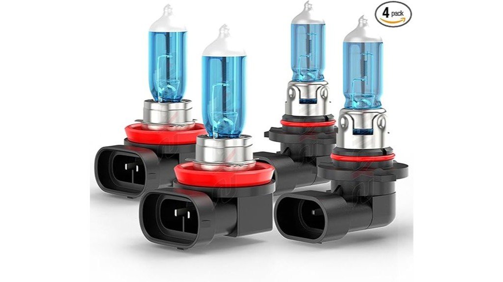 upgraded halogen headlight bulbs