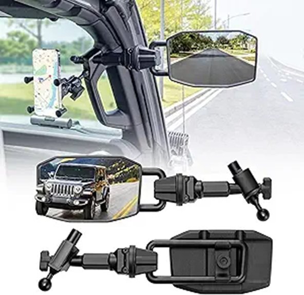 Upgraded Quick-Release Mirrors for Jeep Wrangler JL/JT